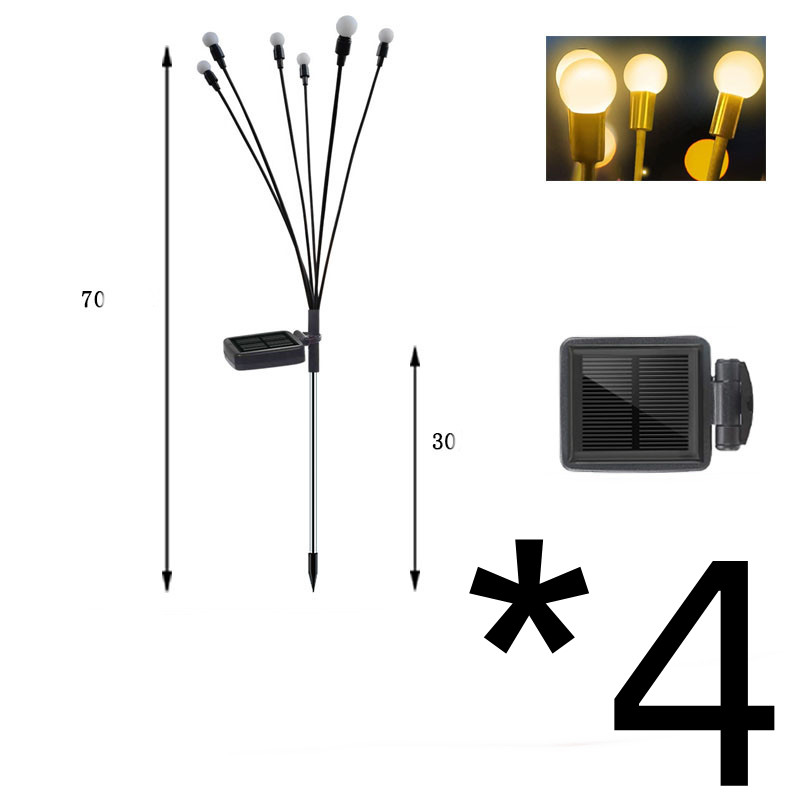 LED Solar Gartenlicht mit flexiblen Lichtkugeln – Wasserdichtes Deko-Licht für Beete und Wege