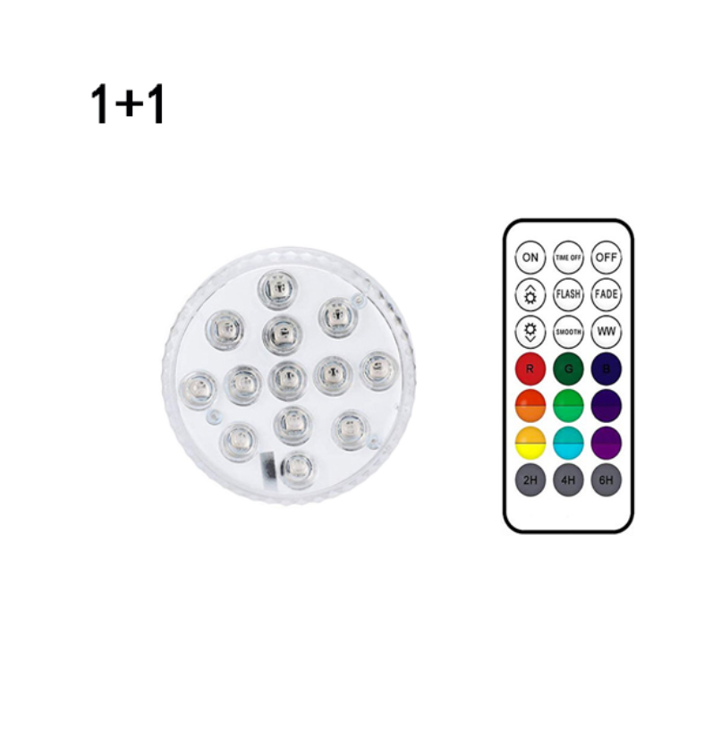 Unterwasser LED Licht mit Fernbedienung – RGB Multicolor Poolbeleuchtung für Badezimmer und Teiche