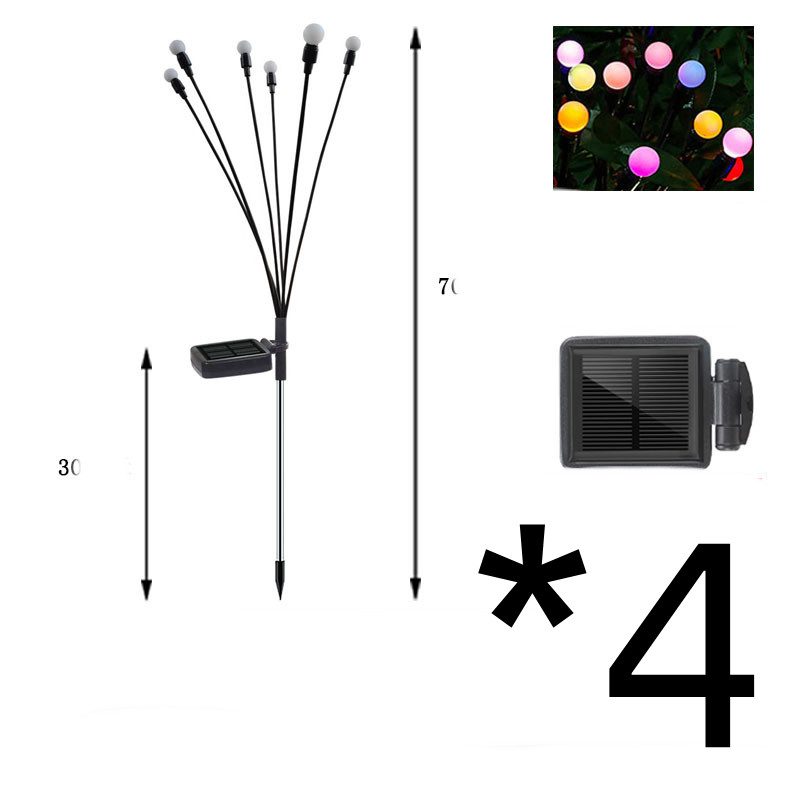 LED Solar Gartenlicht mit flexiblen Lichtkugeln – Wasserdichtes Deko-Licht für Beete und Wege