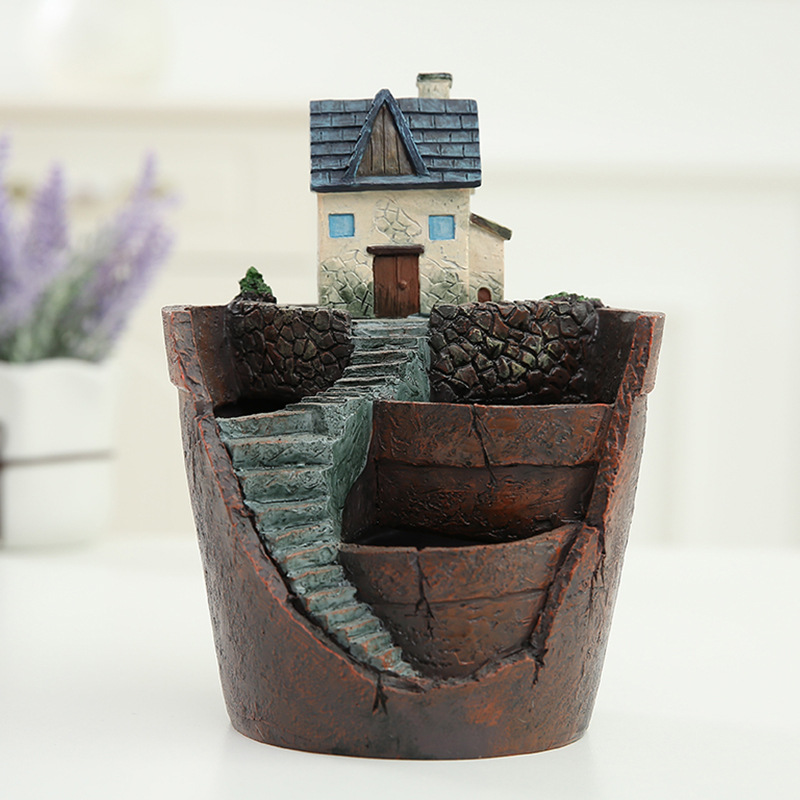 Sukkulent Dekorationsblumentopf für Mini-Garten – Bonsai Pflanztopf für Mikrolandschaft und Garten