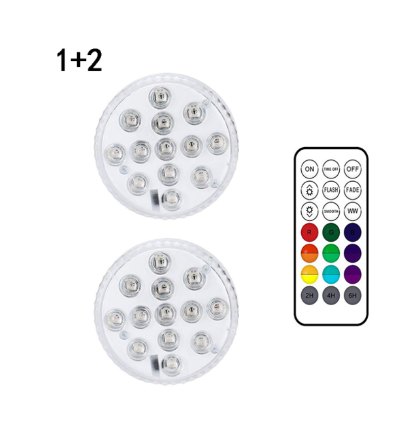 Unterwasser LED Licht mit Fernbedienung – RGB Multicolor Poolbeleuchtung für Badezimmer und Teiche