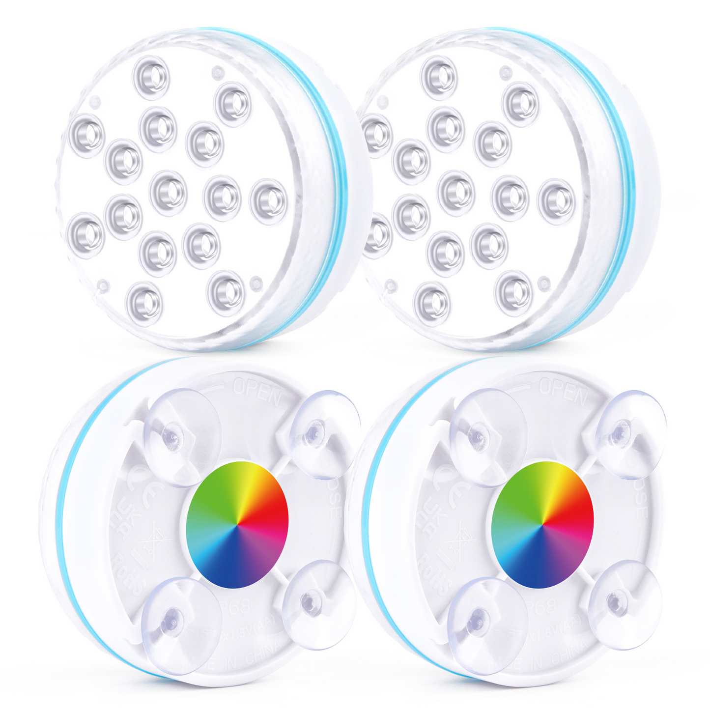 Unterwasser LED Licht mit Fernbedienung – RGB Multicolor Poolbeleuchtung für Badezimmer und Teiche