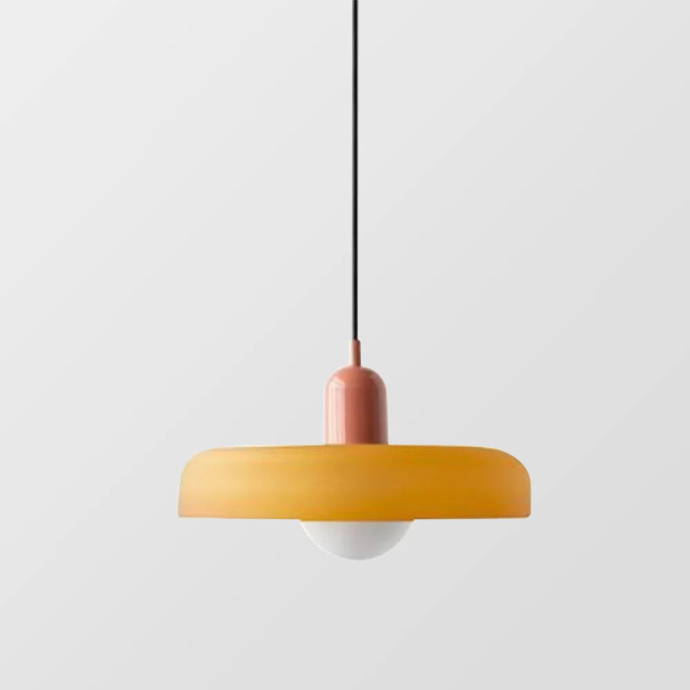 Bunte Glas-Pendelleuchte