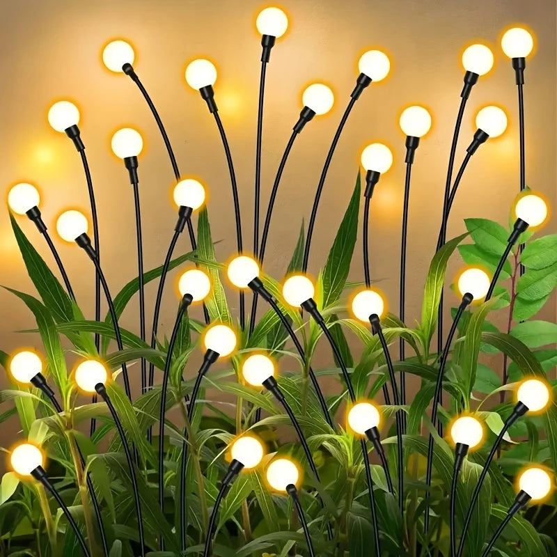 LED Solar Gartenlicht mit flexiblen Lichtkugeln – Wasserdichtes Deko-Licht für Beete und Wege