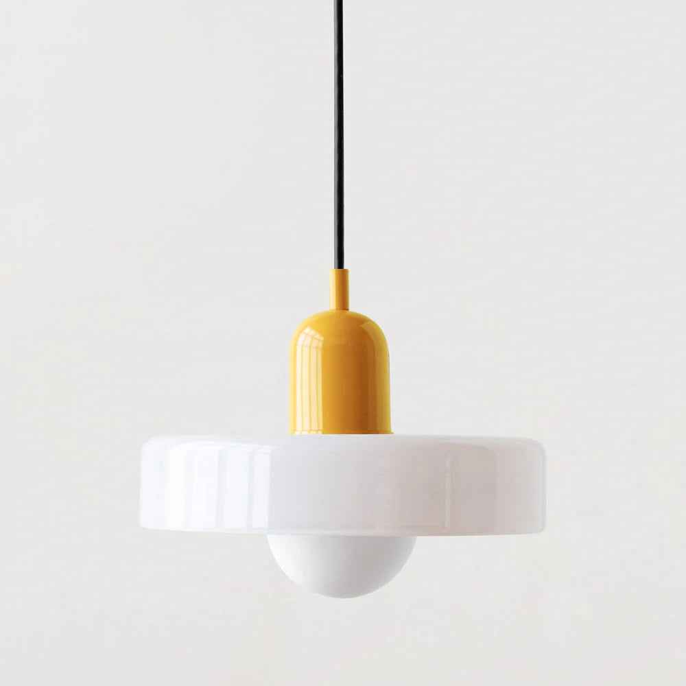 Bunte Glas-Pendelleuchte