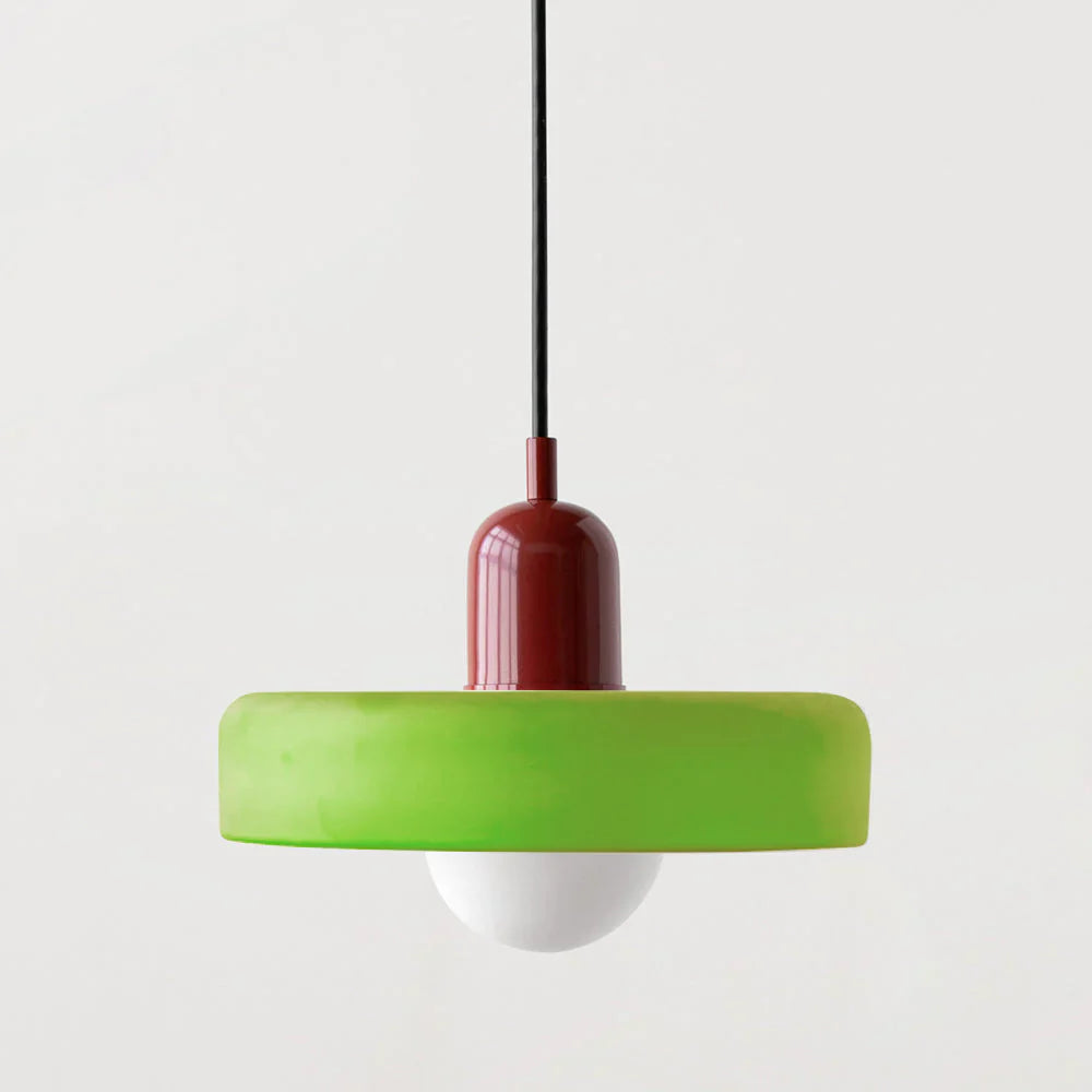Bunte Glas-Pendelleuchte