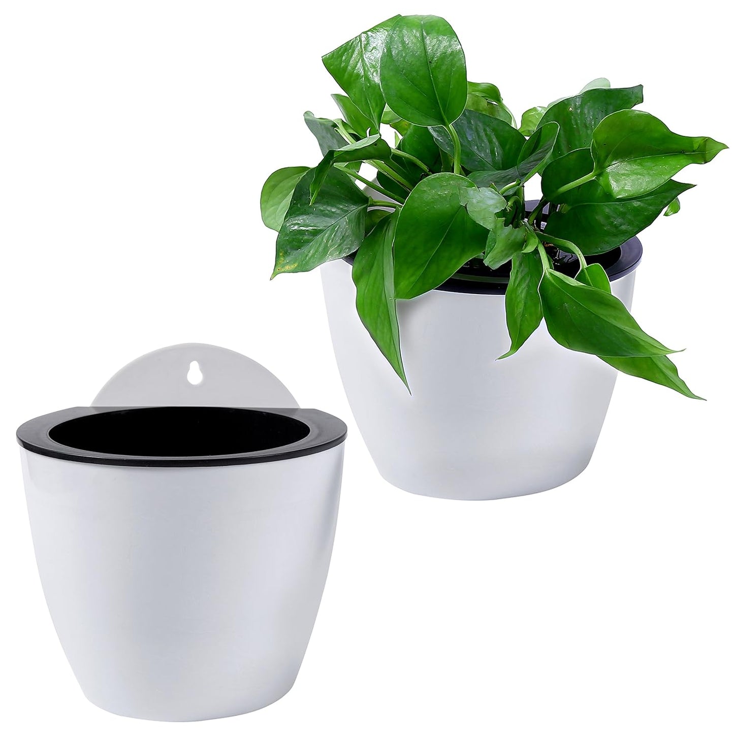 Selbstbewässernder Hängepflanztopf – Moderner Blumentopf für Wandbefestigung