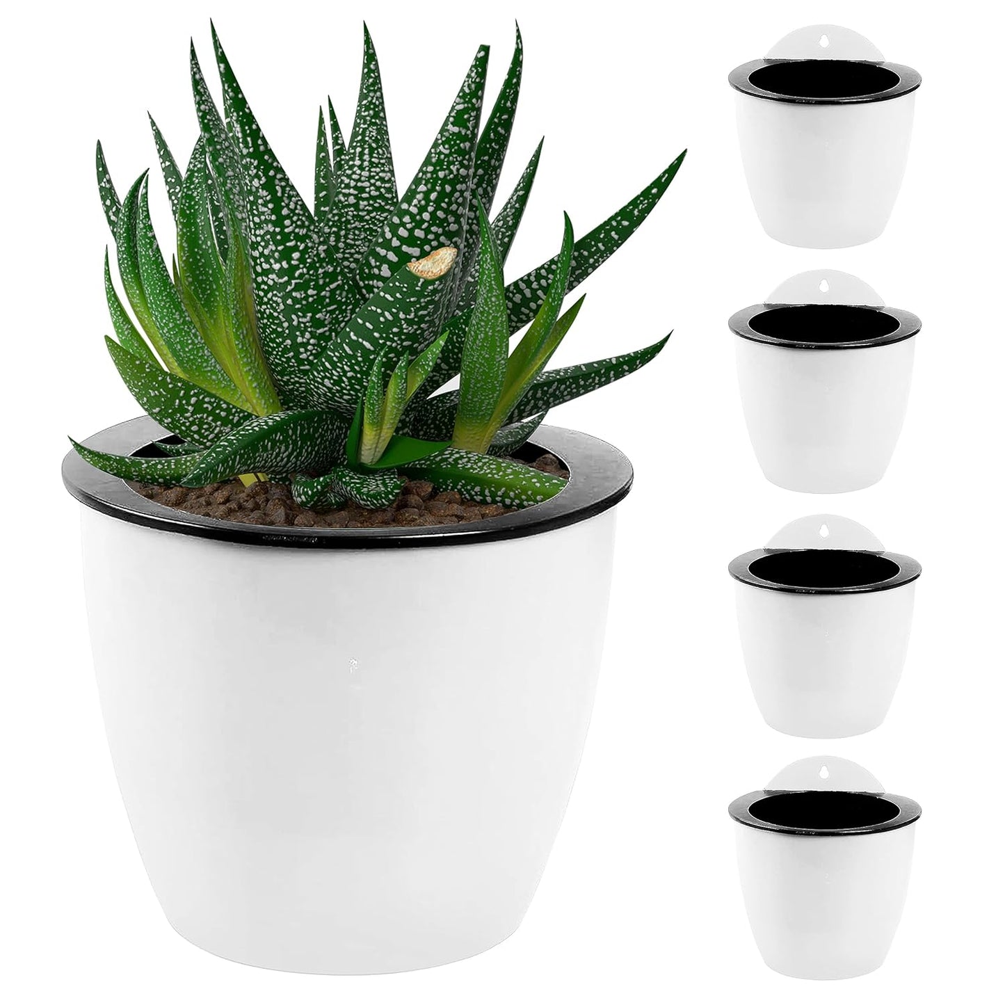 Selbstbewässernder Hängepflanztopf – Moderner Blumentopf für Wandbefestigung