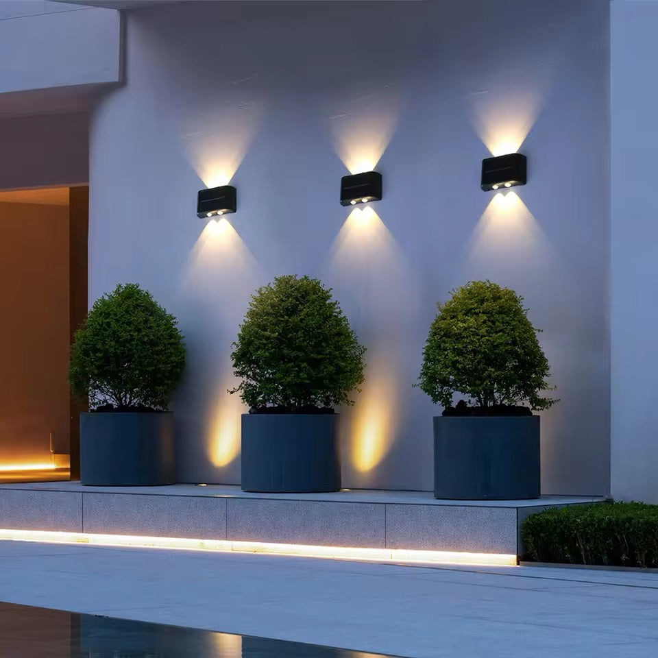 LED Solar Wandlichter