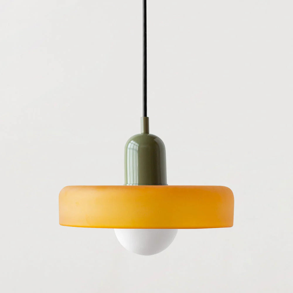 Bunte Glas-Pendelleuchte