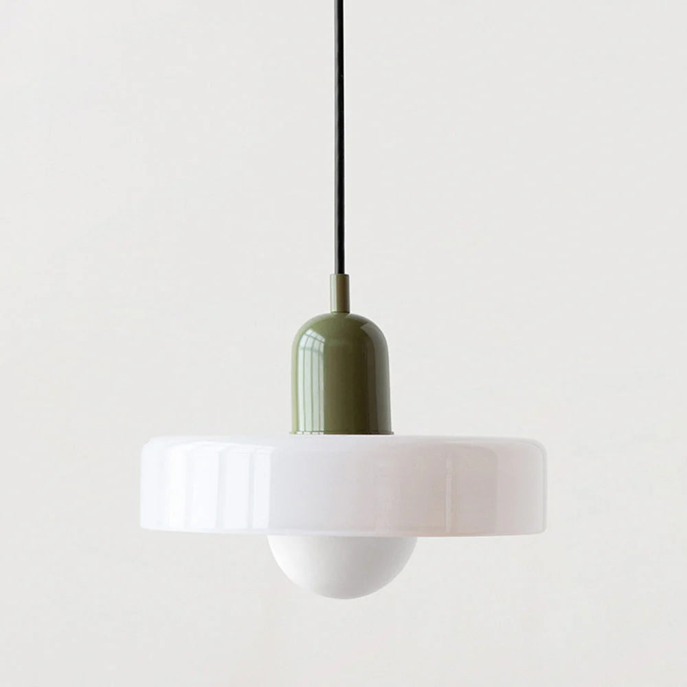 Bunte Glas-Pendelleuchte