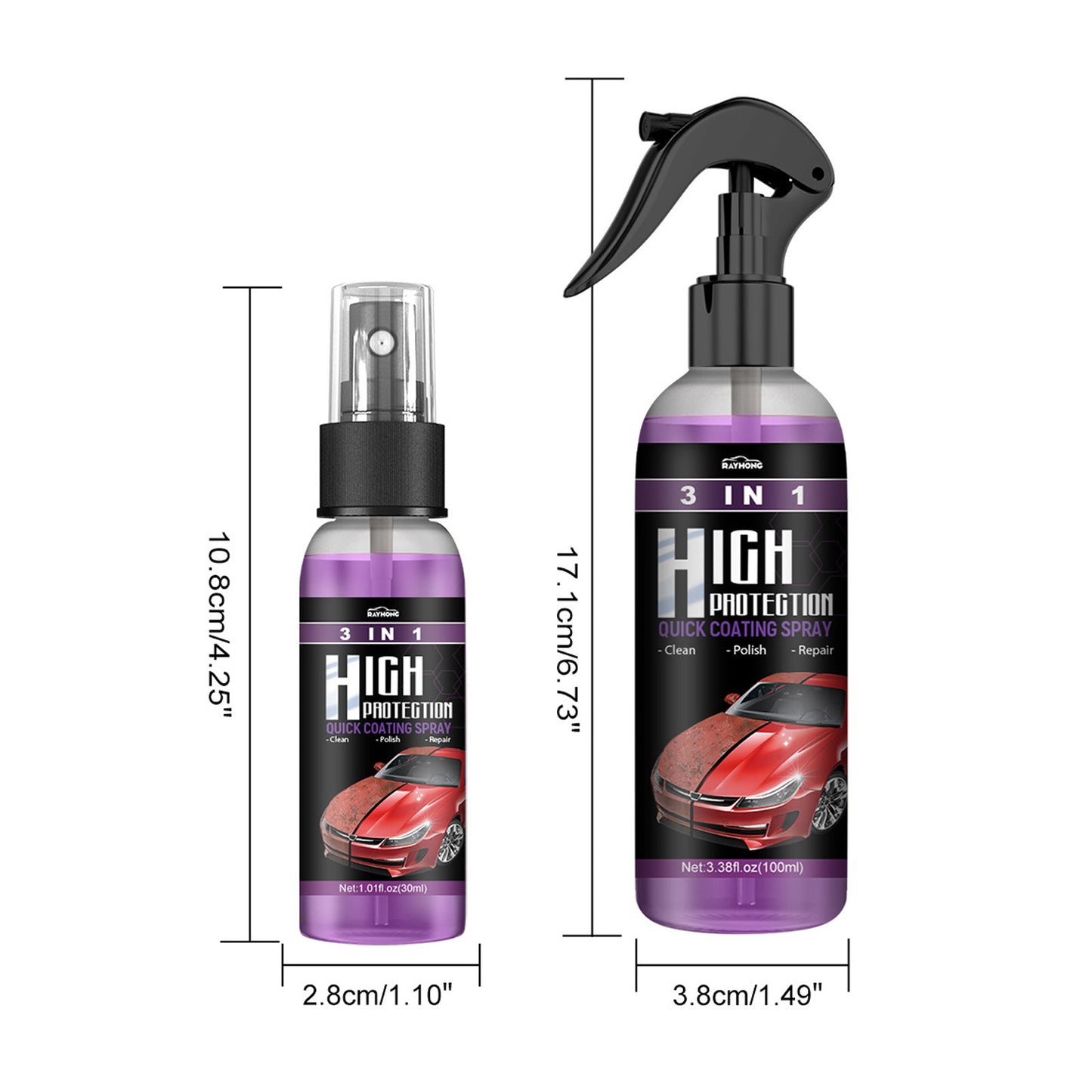 3in1 Verbessertes Autobeschichtungsspray
