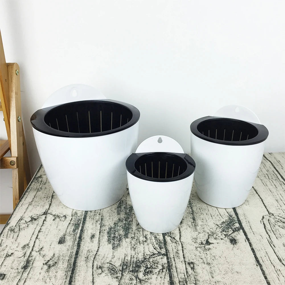 Selbstbewässernder Hängepflanztopf – Moderner Blumentopf für Wandbefestigung