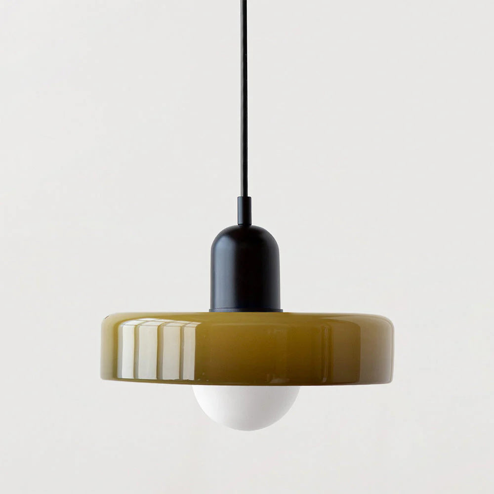 Bunte Glas-Pendelleuchte