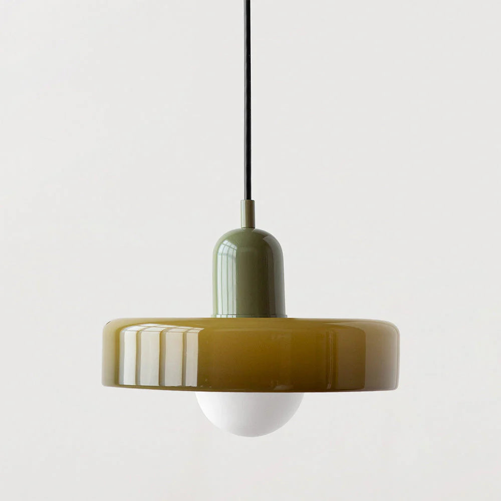 Bunte Glas-Pendelleuchte