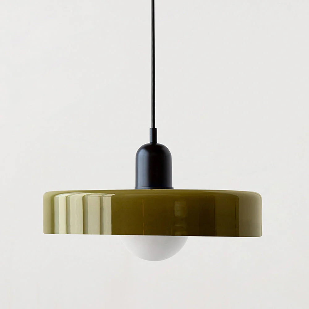 Bunte Glas-Pendelleuchte
