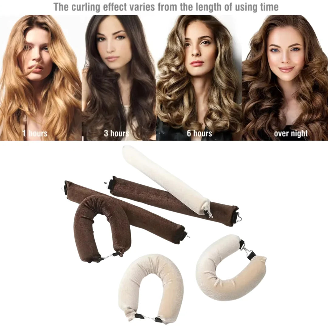 Schonendes Haarwickler-Set ohne Hitze