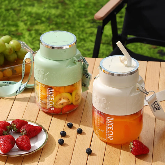 2in1 Flaschen Mixer mit Trinkhalm 800ml - Perfekt für Unterwegs!