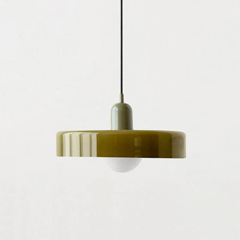 Bunte Glas-Pendelleuchte