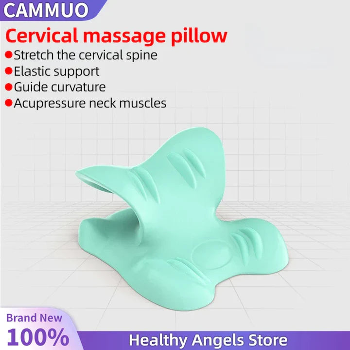 Nacken- und Schulterdehner – Cervicales Traktionskissen für Wirbelausrichtung und Massage