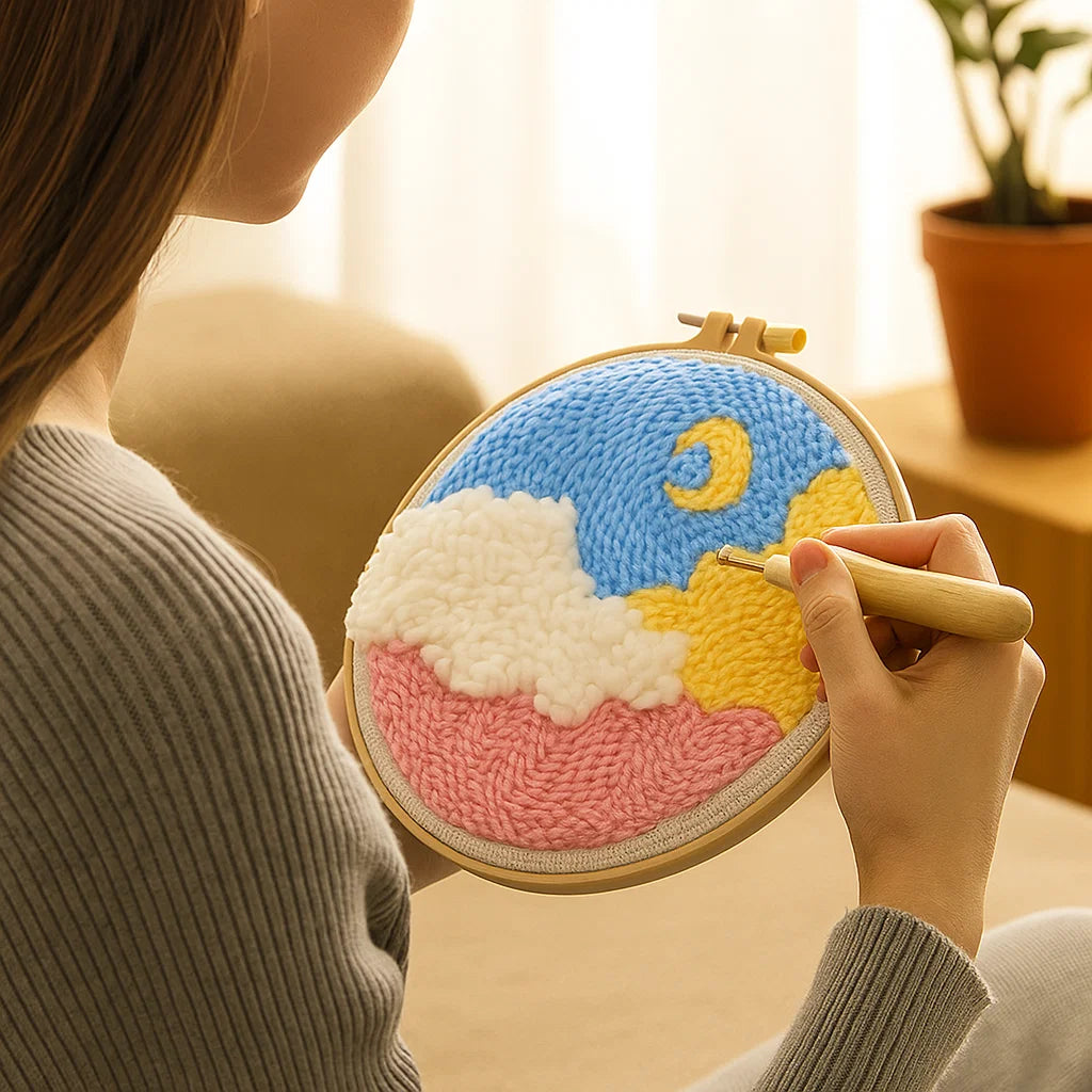 Entspannendes Stickset mit verschiedenen Designs