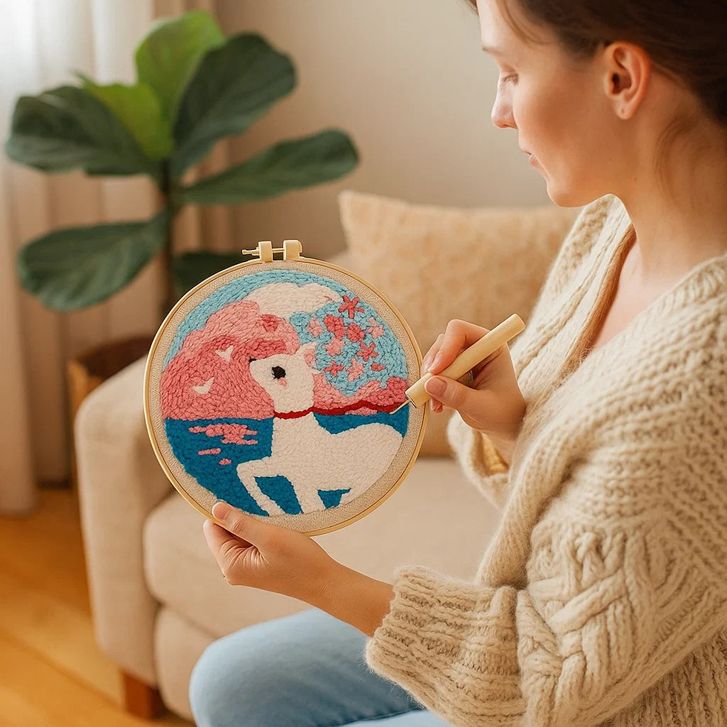 Entspannendes Stickset mit verschiedenen Designs