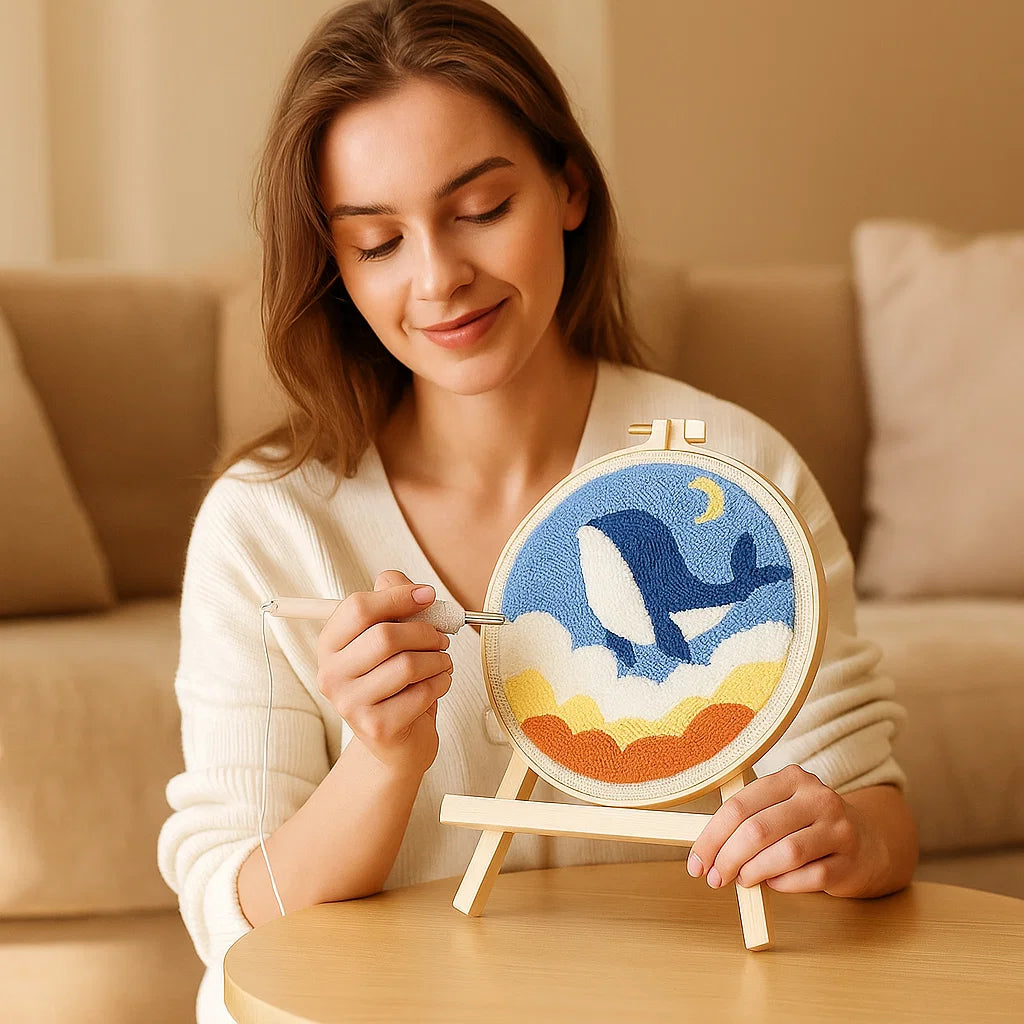 Entspannendes Stickset mit verschiedenen Designs