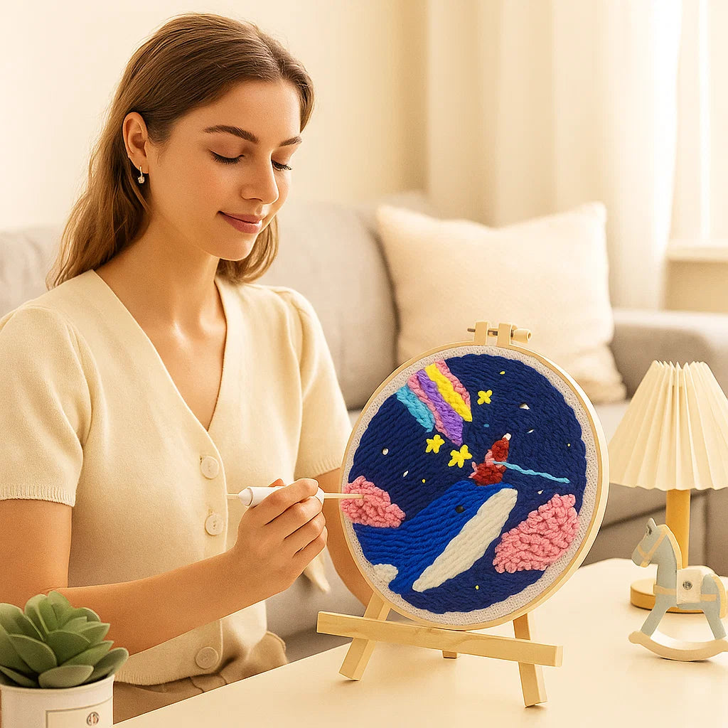 Entspannendes Stickset mit verschiedenen Designs