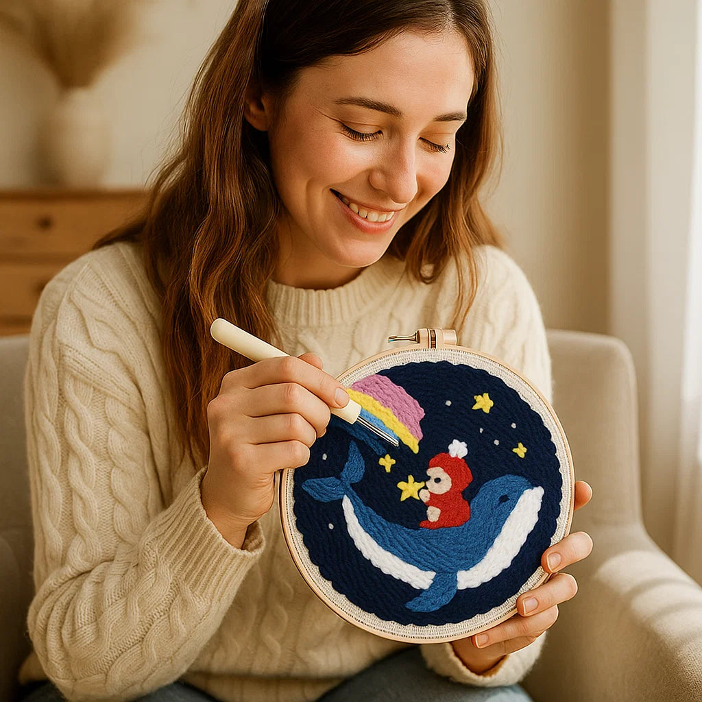 Entspannendes Stickset mit verschiedenen Designs