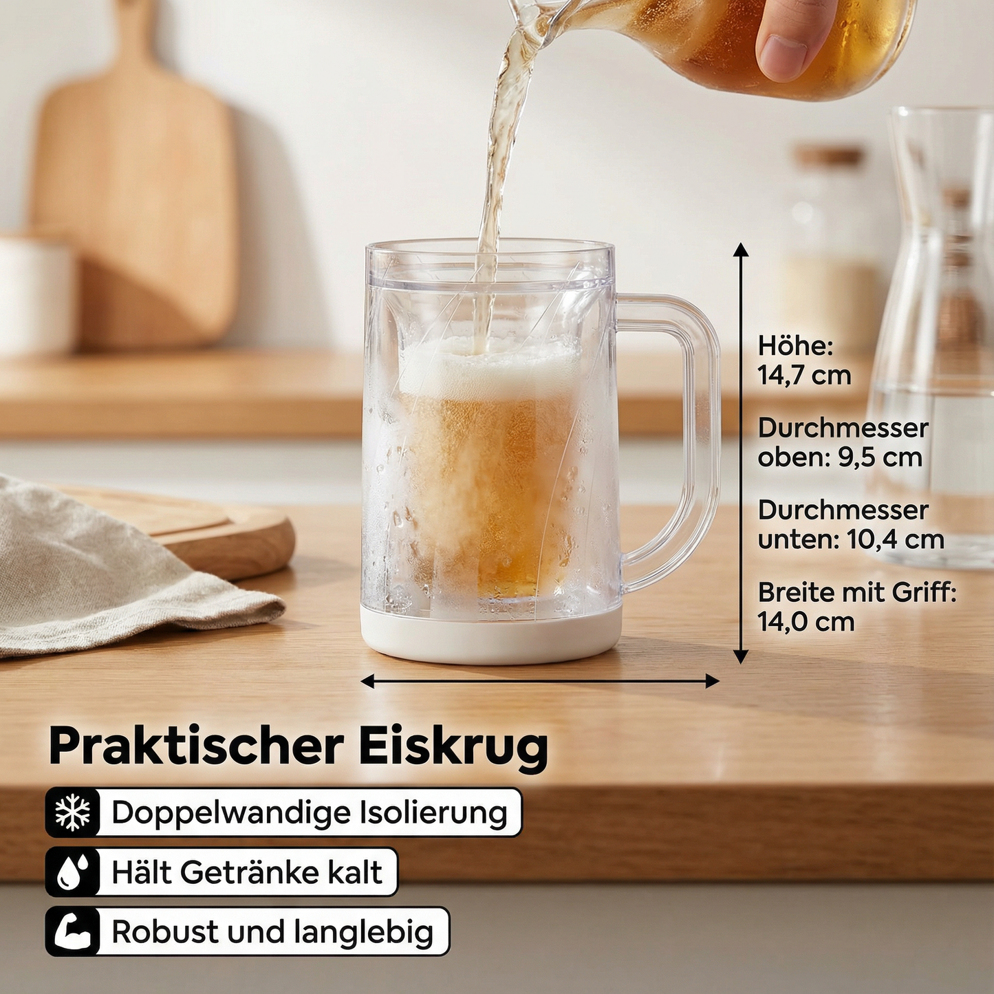 Praktischer Eiskrug