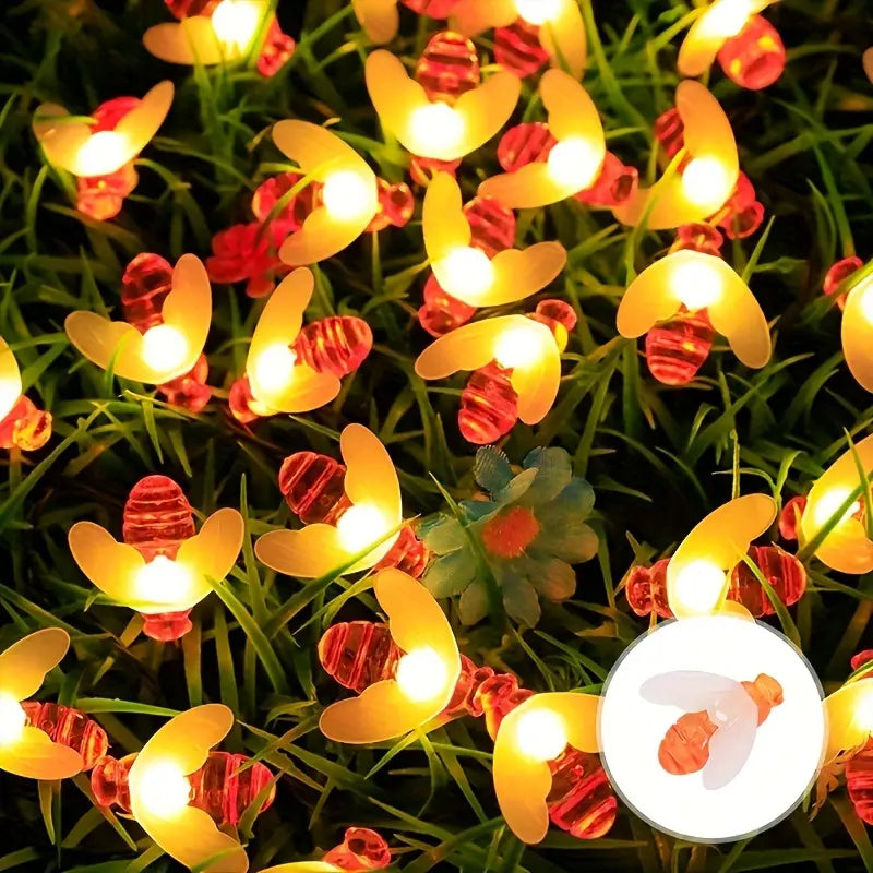 Solar Blumenlichterkette für den Garten