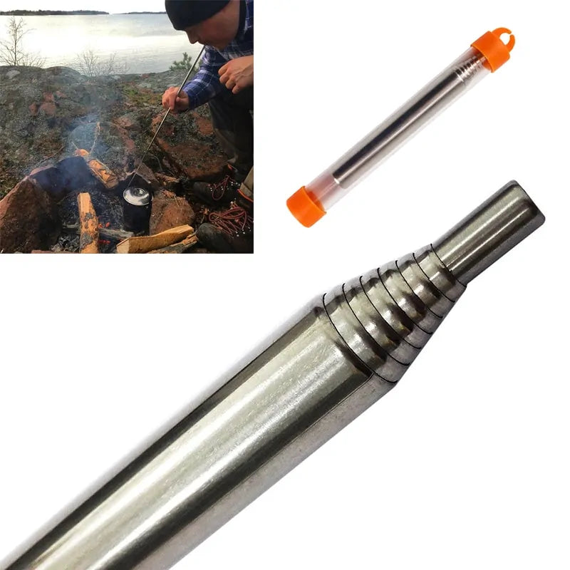 Survival-Blasrohr für Lagerfeuer & Outdoor-Kochen