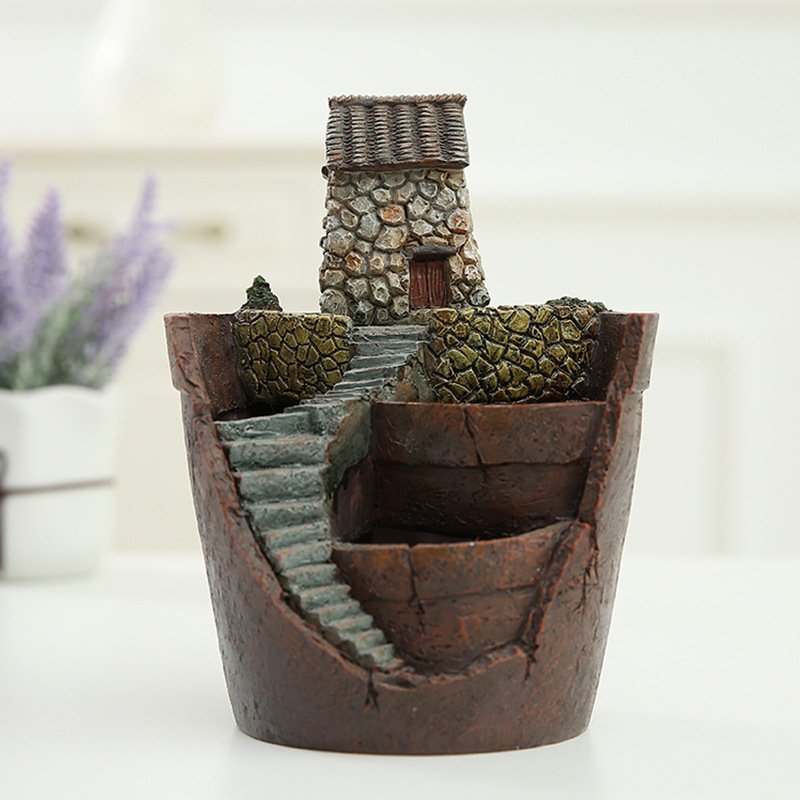 Sukkulent Dekorationsblumentopf für Mini-Garten – Bonsai Pflanztopf für Mikrolandschaft und Garten