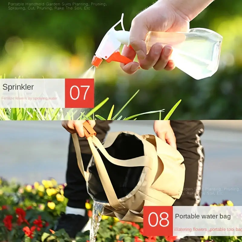 Gartenwerkzeug-Set mit Tragetasche – 10-teiliges Set für Gartenpflege