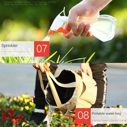 Gartenwerkzeug-Set mit Tragetasche – 10-teiliges Set für Gartenpflege