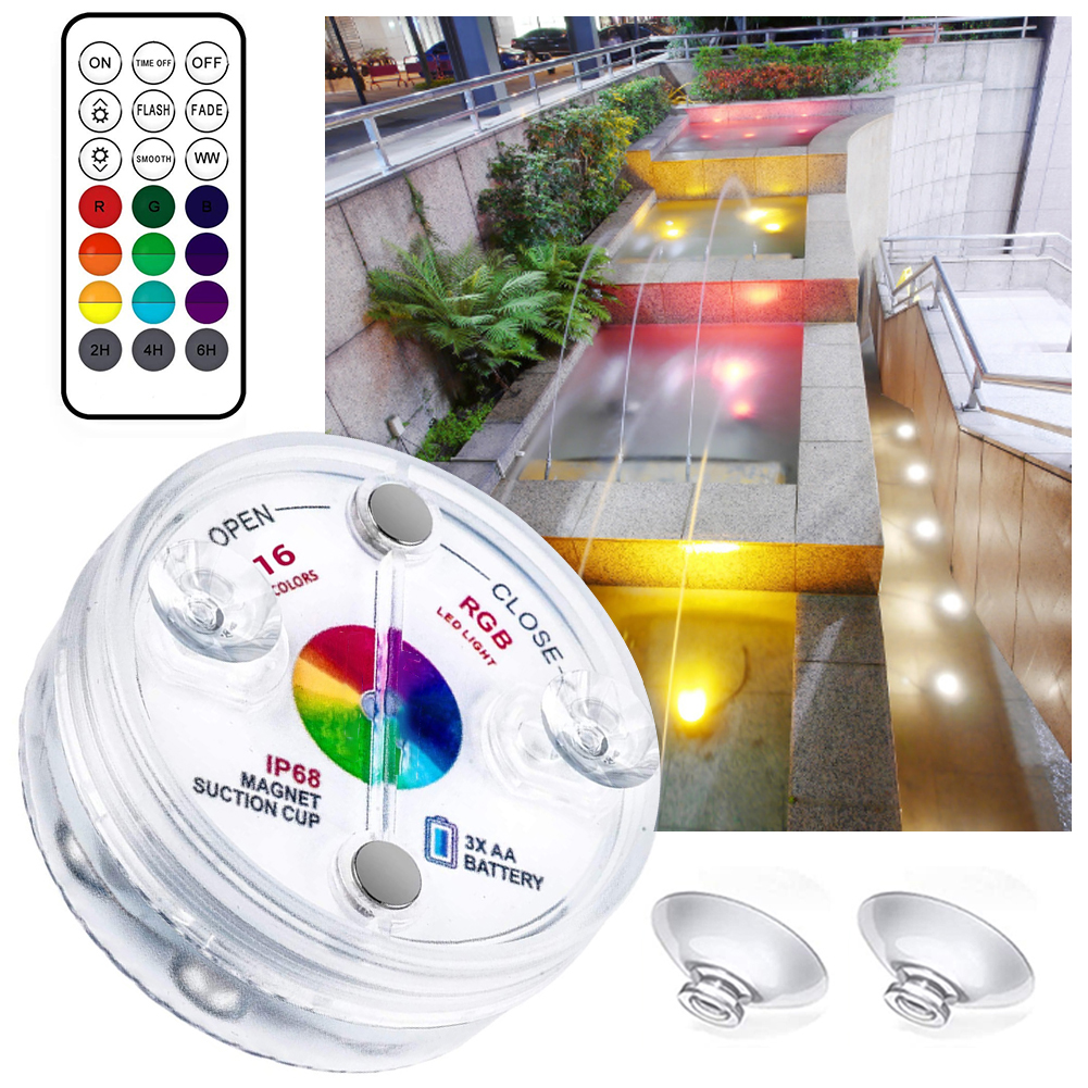 Unterwasser LED Licht mit Fernbedienung – RGB Multicolor Poolbeleuchtung für Badezimmer und Teiche