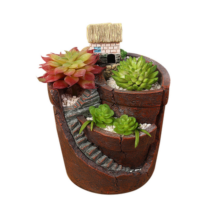 Sukkulent Dekorationsblumentopf für Mini-Garten – Bonsai Pflanztopf für Mikrolandschaft und Garten