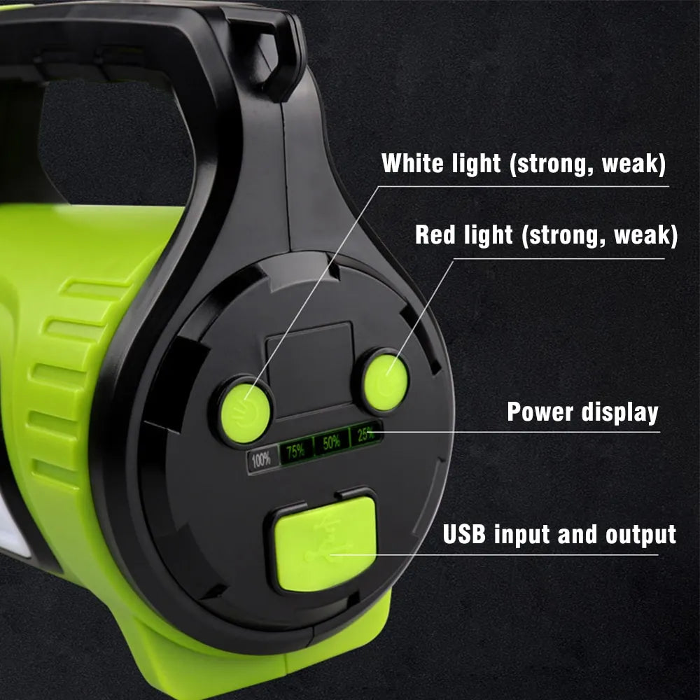 LED Doppelseiten Taschenlampe – Wasserdichte Arbeitslampe für Outdoor und Notfälle