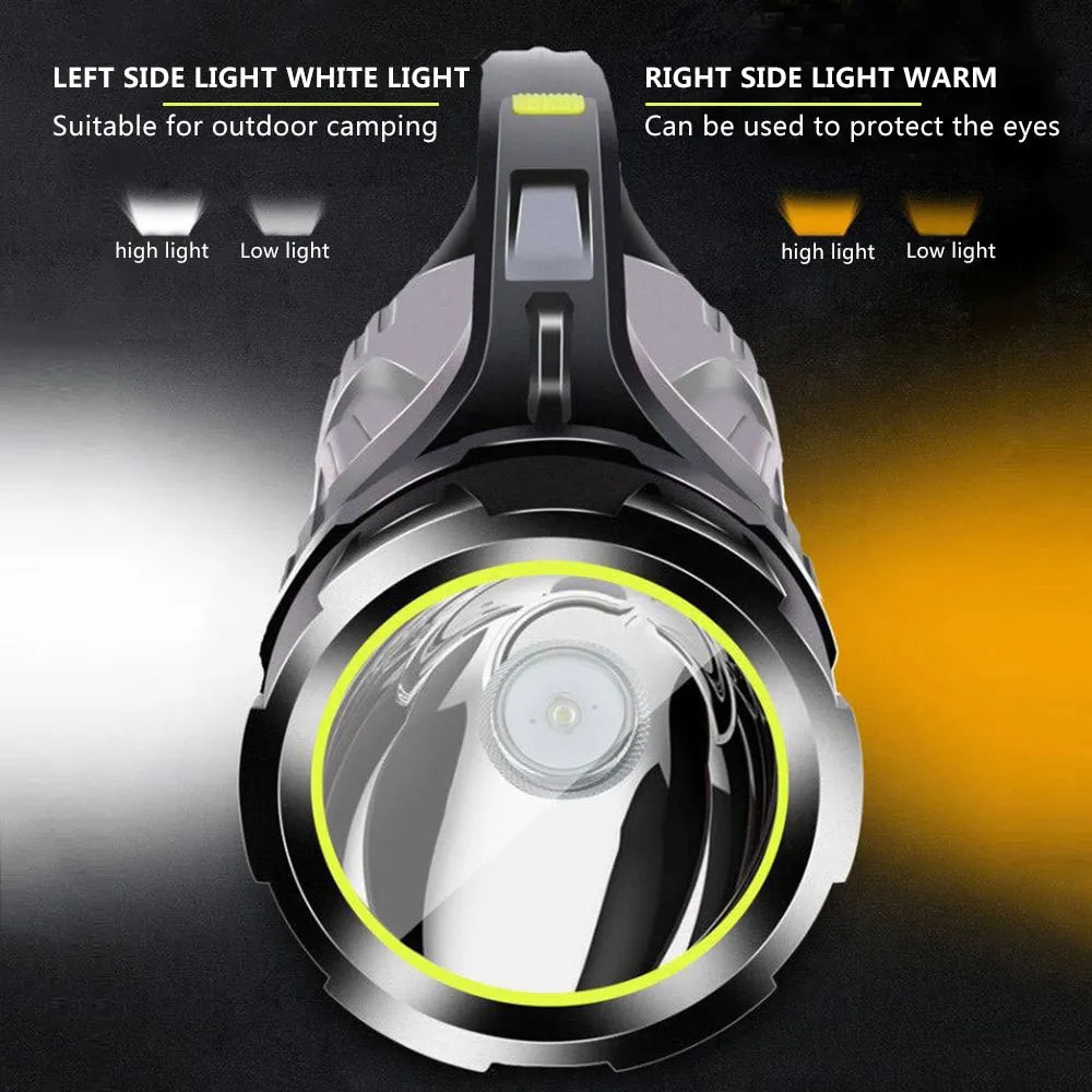 LED Doppelseiten Taschenlampe – Wasserdichte Arbeitslampe für Outdoor und Notfälle