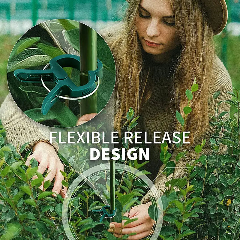 Gartenclip-Set – Pflanzenschlaufen für Pflanzenstützen und Gartenpflege