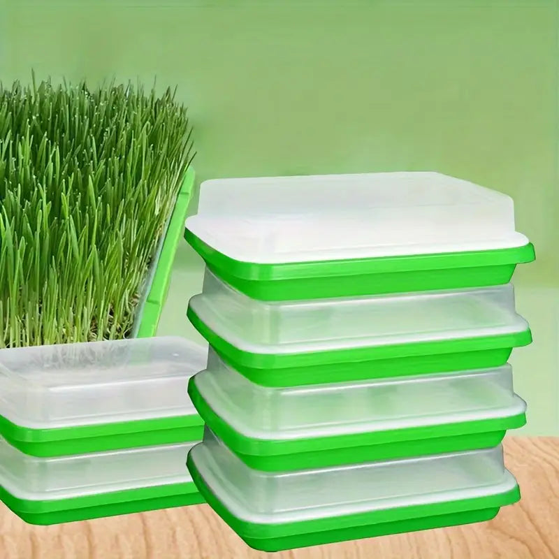 Keimschalen mit Deckel – Doppelschichtiger Saatguttausbringtray für effektive Samenkeimung
