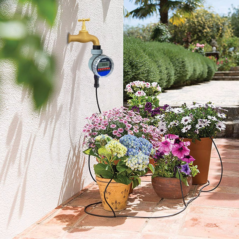 Digitale Bewässerungsuhr mit LCD-Display – Automatische Gartenbewässerung für Pflanzen