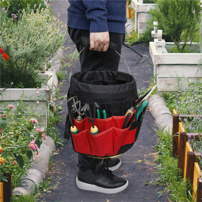 42-Taschen Multifunktionale Gartenwerkzeug-Aufbewahrungstasche – Große Aufbewahrung für Werkzeuge