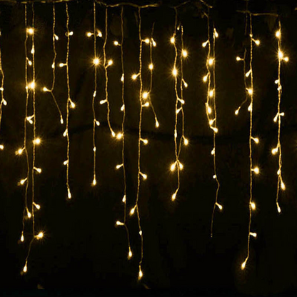 LED Sternenhimmel Eiszapfen Lichterkette – Dekorative Lichtervorhänge für Weihnachten und Garten