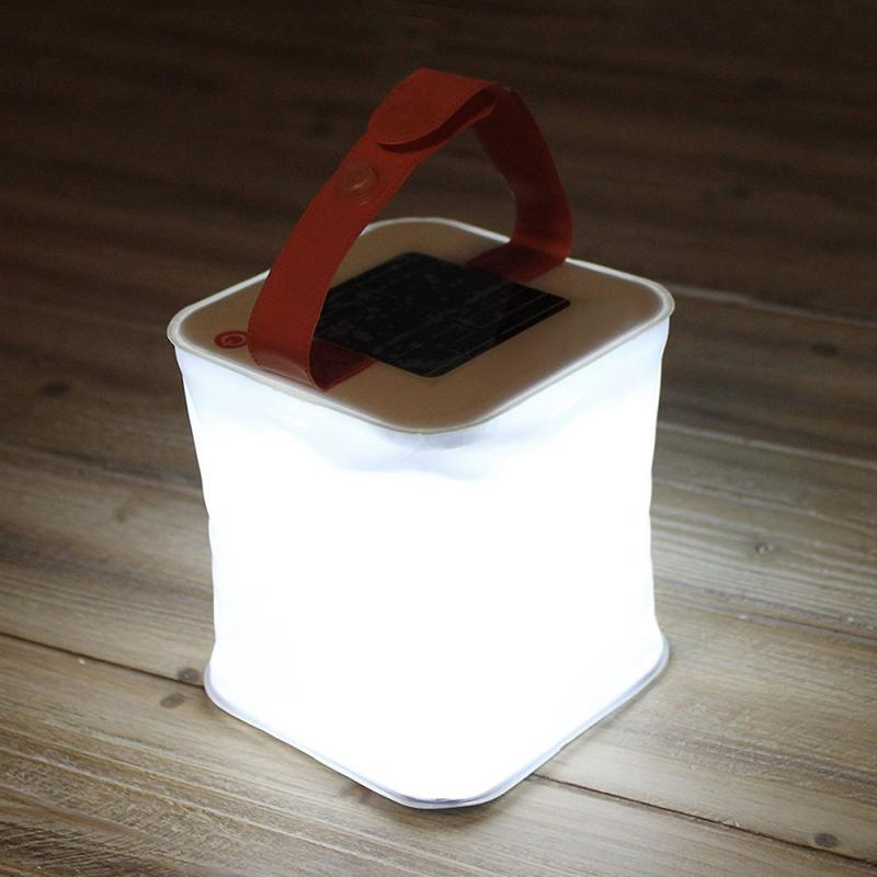 Solar LED Laterne – Tragbare, faltbare Campinglampe mit Solarbetrieb für Outdoor-Aktivitäten