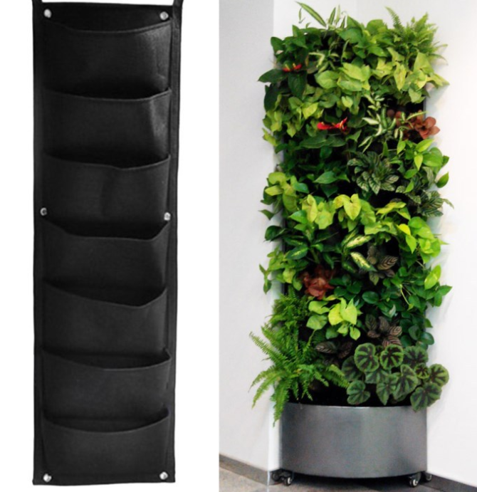 Pflanzenwand Taschen für Garten – Vertikaler Pflanzer für Innen und Außen