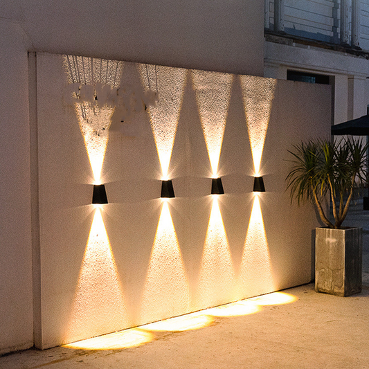 Moderne LED Außenwandleuchte mit Up & Down Licht – Wasserdichte Wandlampe für Hausfassade und Eingangsbereich