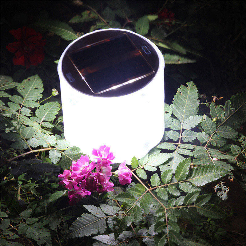 Solarbetriebene Klappbare Gartenlampe – Tragbare LED Außenbeleuchtung für Garten und Hof