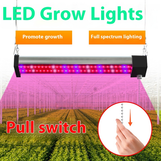 LED Pflanzenlampe mit Vollspektrum-Beleuchtung und Zugschalter für optimales Pflanzenwachstum