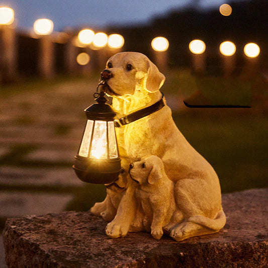 Solar-LED Hundefigur für den Garten